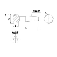 上工锥柄直齿插齿刀