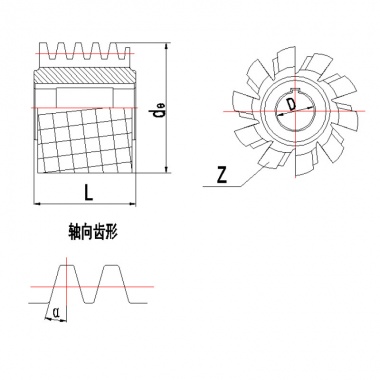 压力角20°DP齿轮滚刀