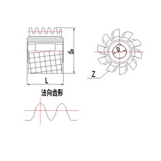 上工双圆弧齿轮滚刀