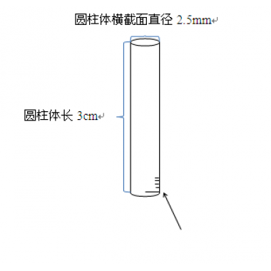 圆柱形毫米尺