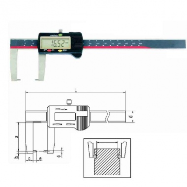 圆柱头外沟槽数显卡尺(非标定制)