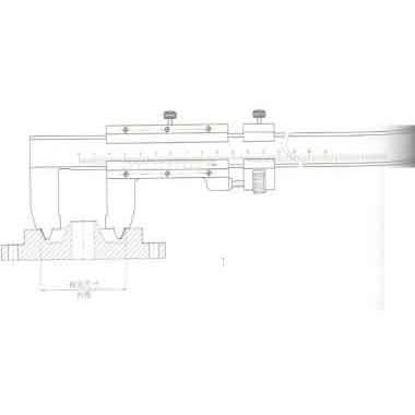 20度垫环槽游标卡尺(非标定制)