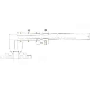 20度垫环槽游标卡尺(非标定制)