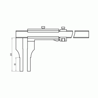 单向爪游标卡尺(非标定制)
